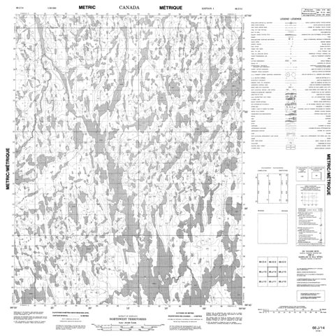 No Title Topographic Paper Map 066J14 at 1:50,000 scale