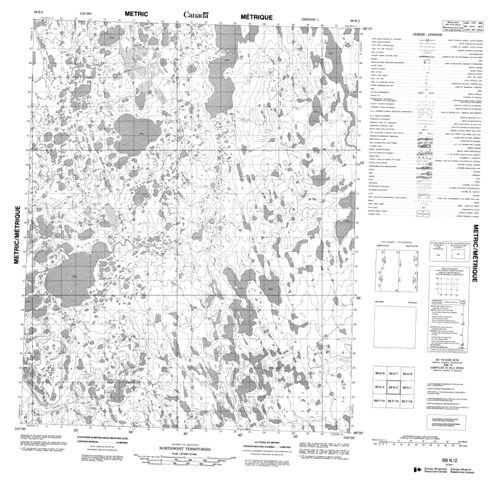 No Title Topographic Paper Map 066K02 at 1:50,000 scale