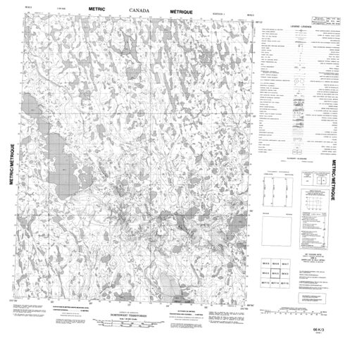 No Title Topographic Paper Map 066K03 at 1:50,000 scale