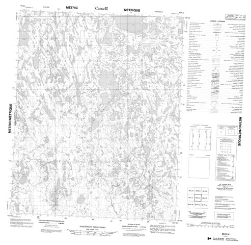 No Title Topographic Paper Map 066K04 at 1:50,000 scale