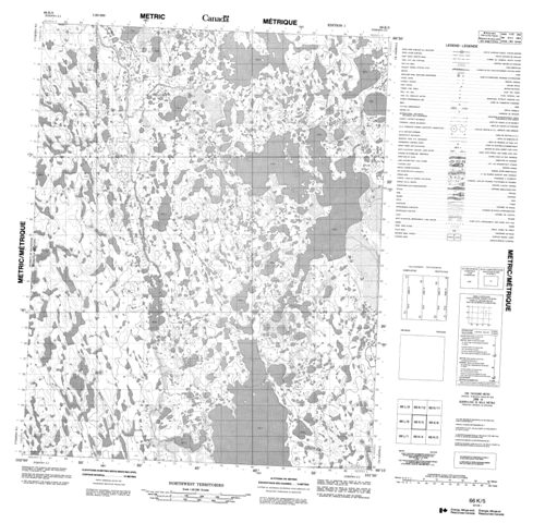 No Title Topographic Paper Map 066K05 at 1:50,000 scale