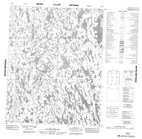 No Title Topographic Paper Map 066K06 at 1:50,000 scale
