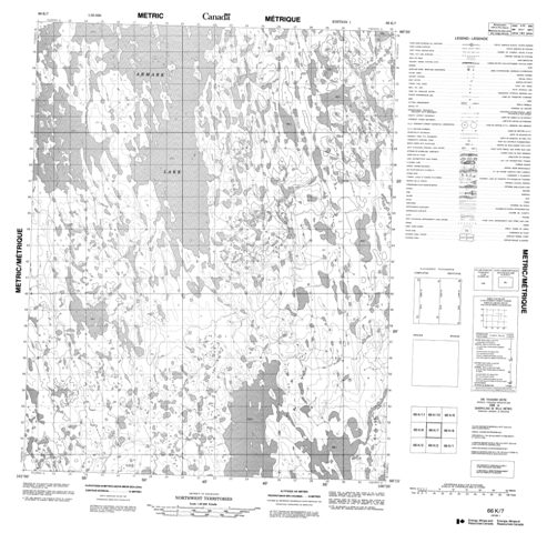 No Title Topographic Paper Map 066K07 at 1:50,000 scale