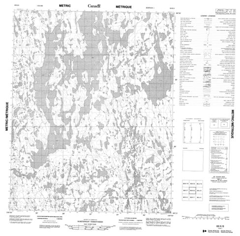 No Title Topographic Paper Map 066K08 at 1:50,000 scale