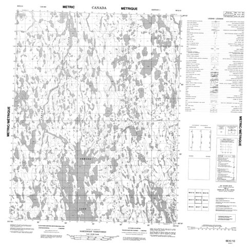 No Title Topographic Paper Map 066K10 at 1:50,000 scale
