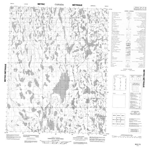 No Title Topographic Paper Map 066K15 at 1:50,000 scale
