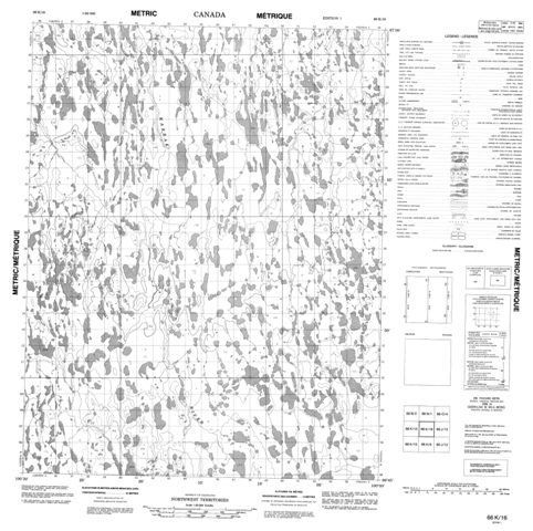 No Title Topographic Paper Map 066K16 at 1:50,000 scale