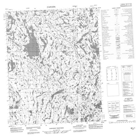 No Title Topographic Paper Map 066L01 at 1:50,000 scale