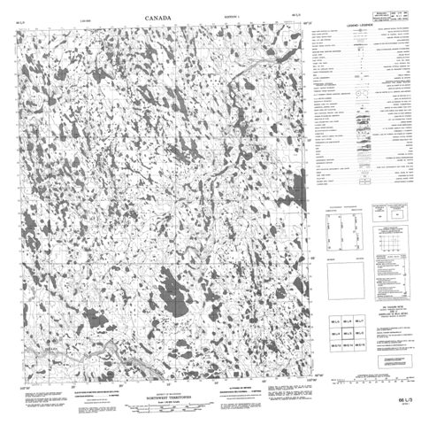 No Title Topographic Paper Map 066L03 at 1:50,000 scale