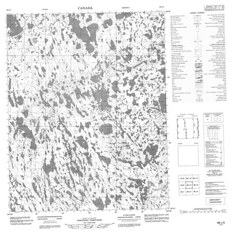 No Title Topographic Paper Map 066L05 at 1:50,000 scale