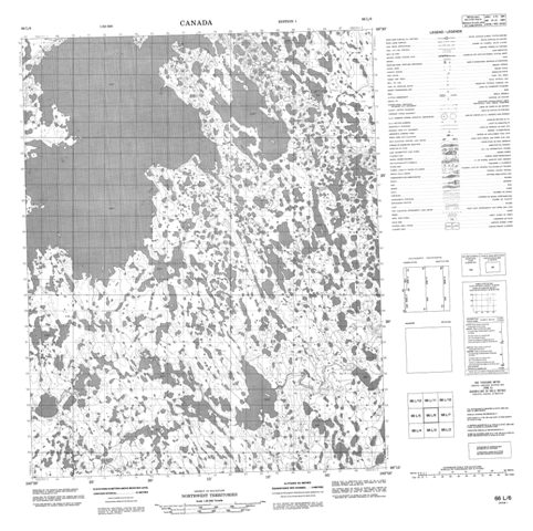 No Title Topographic Paper Map 066L06 at 1:50,000 scale
