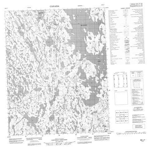 No Title Topographic Paper Map 066L07 at 1:50,000 scale
