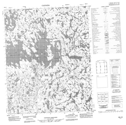 No Title Topographic Paper Map 066L08 at 1:50,000 scale