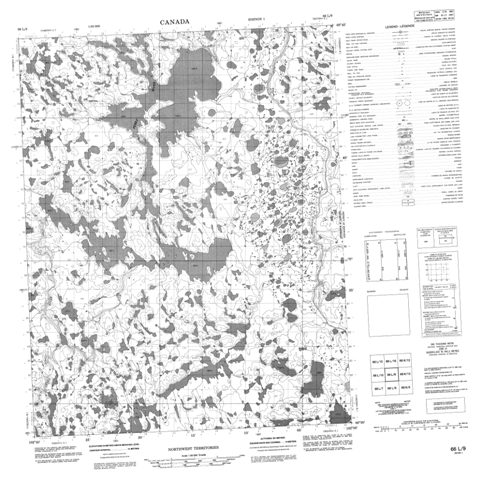 No Title Topographic Paper Map 066L09 at 1:50,000 scale