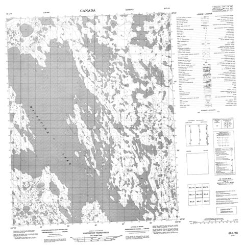 No Title Topographic Paper Map 066L10 at 1:50,000 scale