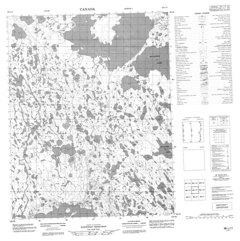No Title Topographic Paper Map 066L11 at 1:50,000 scale