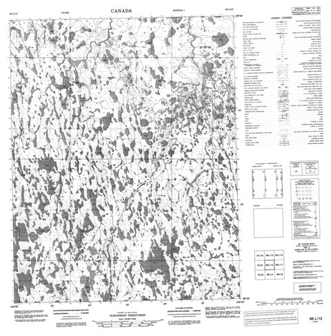 No Title Topographic Paper Map 066L12 at 1:50,000 scale