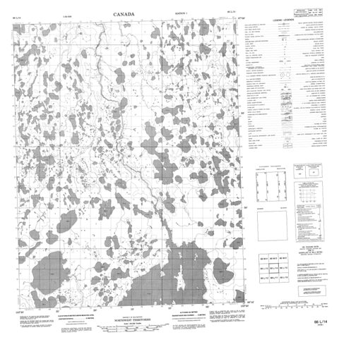 No Title Topographic Paper Map 066L14 at 1:50,000 scale