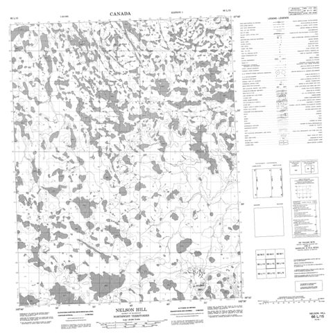 Nelson Hill Topographic Paper Map 066L15 at 1:50,000 scale