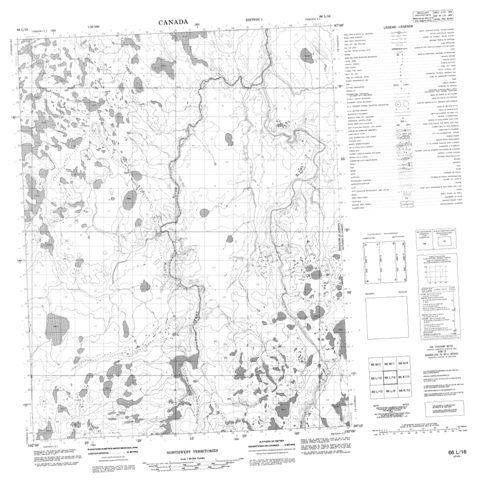 No Title Topographic Paper Map 066L16 at 1:50,000 scale