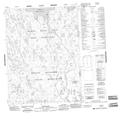 Lee Island Topographic Paper Map 066M09 at 1:50,000 scale