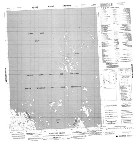 Flagstaff Island Topographic Paper Map 066M16 at 1:50,000 scale