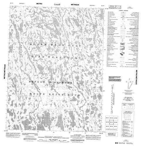 No Title Topographic Paper Map 066N07 at 1:50,000 scale