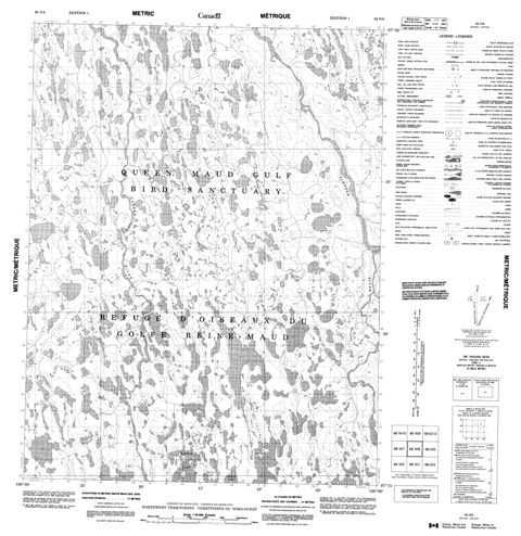 No Title Topographic Paper Map 066N08 at 1:50,000 scale