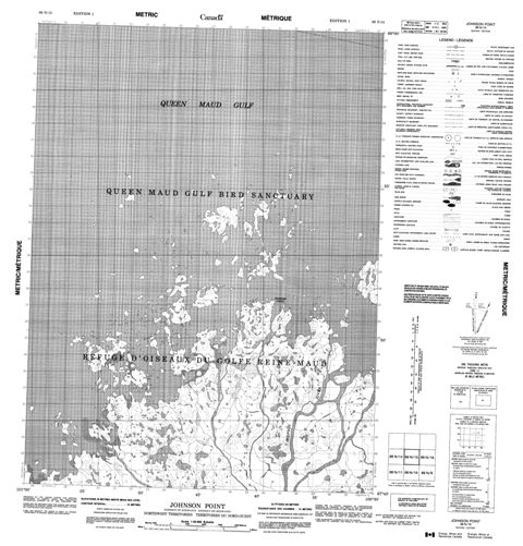 Johnson Point Topographic Paper Map 066N15 at 1:50,000 scale