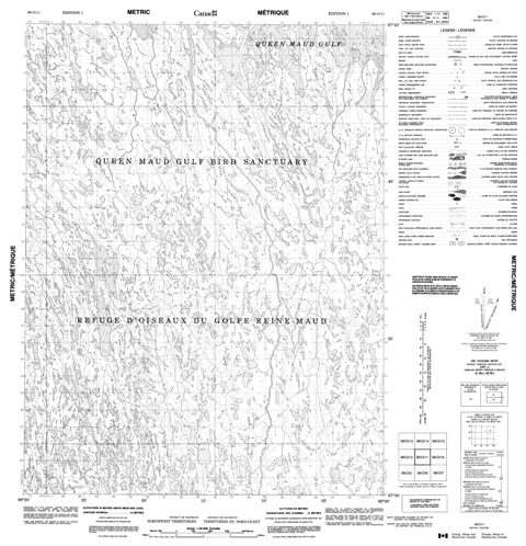 No Title Topographic Paper Map 066O11 at 1:50,000 scale