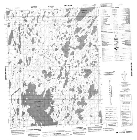 No Title Topographic Paper Map 066P01 at 1:50,000 scale
