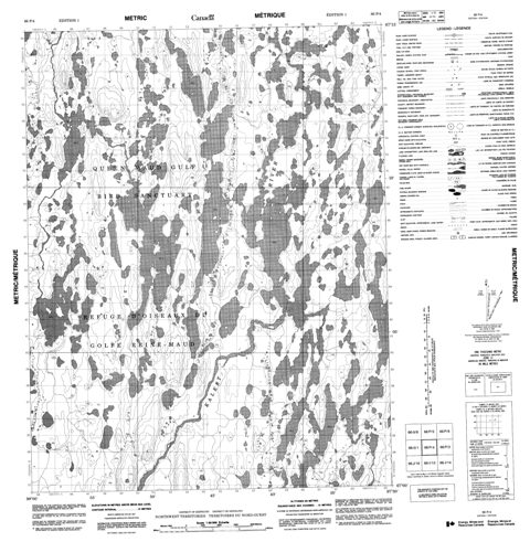 No Title Topographic Paper Map 066P04 at 1:50,000 scale