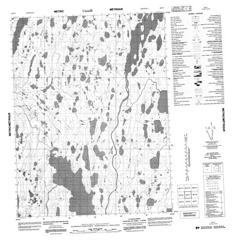 No Title Topographic Paper Map 066P07 at 1:50,000 scale