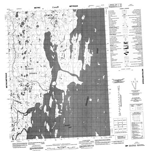 No Title Topographic Paper Map 066P09 at 1:50,000 scale
