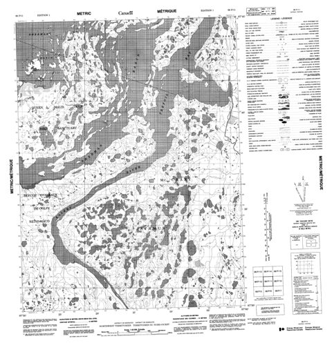 No Title Topographic Paper Map 066P11 at 1:50,000 scale