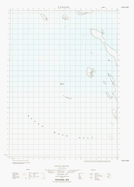 No Title Topographic Paper Map 067A05E at 1:50,000 scale