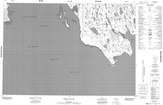Hornby Island Topographic Paper Map 067A13 at 1:50,000 scale