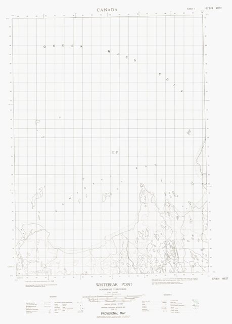 Whitebear Point Topographic Paper Map 067B04W at 1:50,000 scale