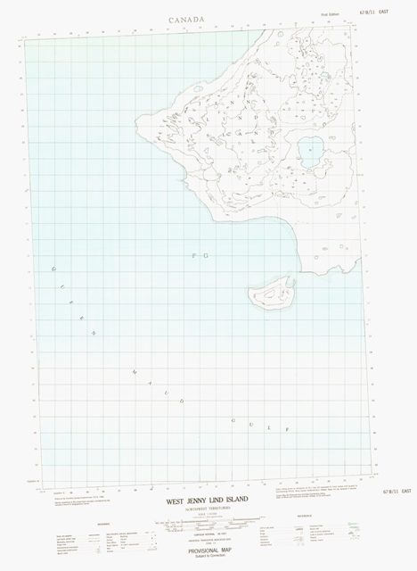 West Jenny Lind Island Topographic Paper Map 067B11E at 1:50,000 scale