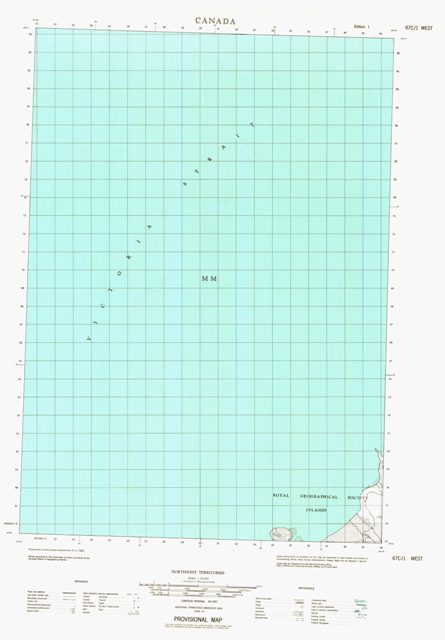 No Title Topographic Paper Map 067C01W at 1:50,000 scale