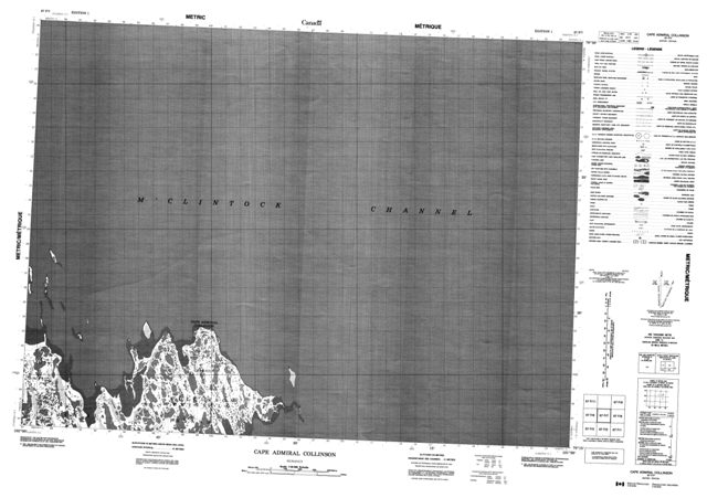 Cape Admiral Collinson Topographic Paper Map 067F07 at 1:50,000 scale