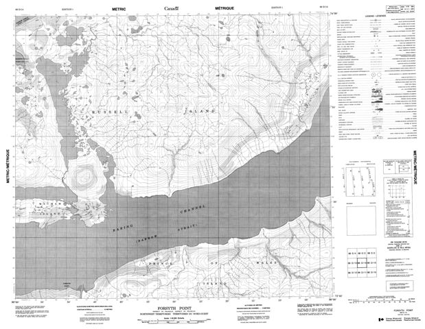 Forsyth Point Topographic Paper Map 068D14 at 1:50,000 scale
