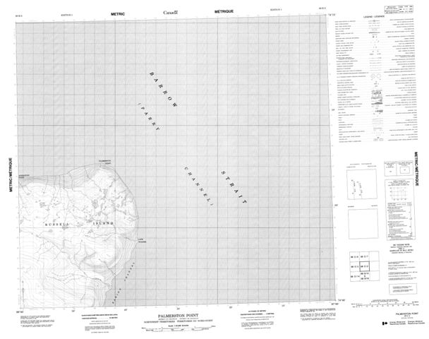 Palmerston Point Topographic Paper Map 068E02 at 1:50,000 scale