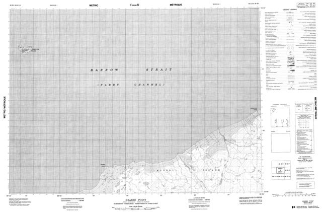 Krabbe Point Topographic Paper Map 068E03 at 1:50,000 scale
