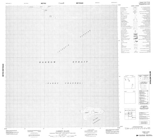 Garrett Island Topographic Paper Map 068E14 at 1:50,000 scale
