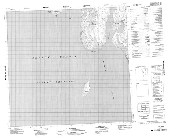 Cape Rosse Topographic Paper Map 068E16 at 1:50,000 scale