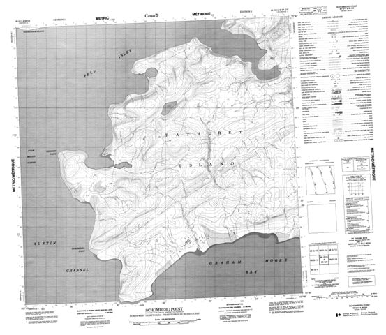 Schomberg Point Topographic Paper Map 068G11 at 1:50,000 scale