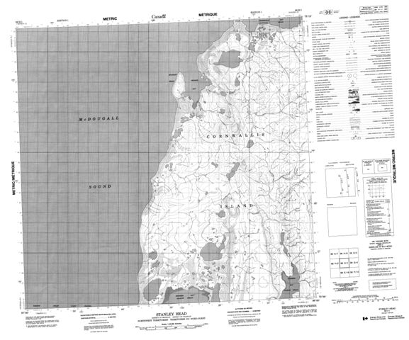 Stanley Head Topographic Paper Map 068H01 at 1:50,000 scale