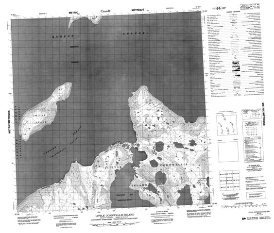 Little Cornwallis Island Topographic Paper Map 068H09 at 1:50,000 scale