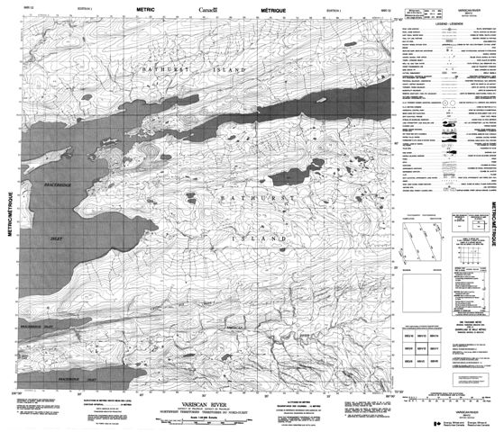 Variscan River Topographic Paper Map 068H12 at 1:50,000 scale